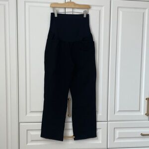 Old Navy Black Straight-Leg Maternity Pants